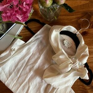 kate spade bow neck blouse